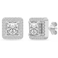 Bibei Echte Funkel Ohrringe für Damen aus 925 Sterling Silber mit Zirkonia