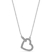 Bibei Damenhalskette, Schräges Herz, 925 Sterling Silber BICLL027