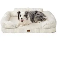EHEYCIGA Orthopädisches Hundebett Mittelgroße Hunde 104x69cm Beige