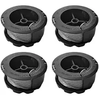 Beherger F016800570 Ersatz-Trimmerspule, 1,6 mm, 6 m, für Bosch Universal GrassCut 18 18-26 18-260 Rasentrimmer, 1,6 mm, 6 m Schnur (4 Spulen)