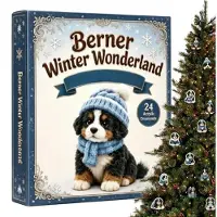 Merkloos Adventskalender mit Hunde-Motiv