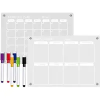 Merkloos Magnetischer Acryl-Wandkalender, 29,7 x 21 cm