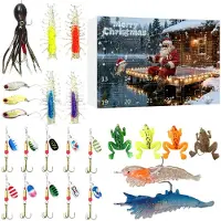 Merkloos Adventskalender für Fischer mit 24 Ködern