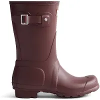 Hunter für Damen. WFS1000RMA Original Short Gummistiefel bordeaux (38), Wohnung, Keine, Lässig, Kastanienbraun, PVC