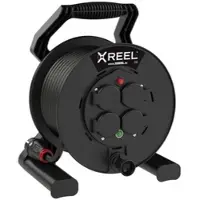 Pce 9250025-p Kabeltrommel XREEL 250 4xSSD fb Shutter 33m 3G2,5 H07RN-F schwarz BA IP54 9250025p