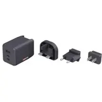Skross Klip Pro Multihead 100W GaN UniCharger - USB-A + 2xUSB-C - EU-US-UK Plug