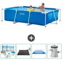Intex Rechteckiger Frame Pool - 260x160x65 cm - 5-teilig S20826
