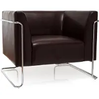 Hjh OFFICE CURACAO | 1-Sitzer - Lounge Sofa Braun