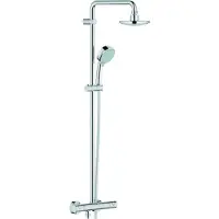 GROHE 27922000, Wand, Chrom, Thermostatisch, Drehventile