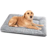 Merkloos Waschbares Hundebett - Hundekissen 90 x 60 cm - Rutschfeste Unterseite - Weiches Baumwollvlies - Warm und Komfortabel - Geeignet für mittelgroße Hunde