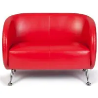 Hjh OFFICE ST. LUCIA | 2-Sitzer - Lounge Sofa Rot
