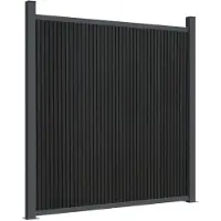 vidaXL Zaunelement Grau 1045x186 cm WPC