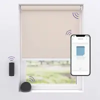 MotionBlinds Elektrisches Verdunkelungsrollo – Smartes Rollo – 150 x 190 cm – Beige