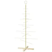 vidaXL Metall-Weihnachtsbaum mit Ständer KUOPIO 150 cm Stahl Gold 42053869