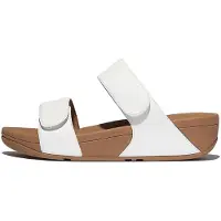 Original Brands FitFlop Lulu verstellbare Ledersandalen WEISS 40