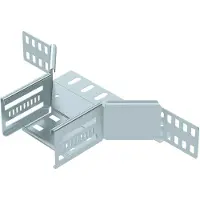 OBO 6042111 Anbau-Abzweigstück für Kabelrinne 60x100 Stahl bandverzinkt RAA 610 FS