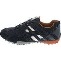Geox Snake Herrenschuhe Schnürschuhe Sneaker Blau Freizeit