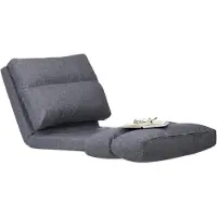 Dripio Loungestoel, verstellbar, 194 cm, Bodenkissen, grau