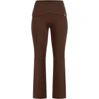 SMILODOX Schlaghose Leggings Florea in Braun | Gr.: XS