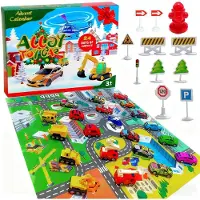 Merkloos Adventskalender für Kinder – 24 Tage mit Spielzeugautos und Zubehör