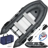 Kesser Schlauchboot für 4 Personen, motorisierbar, aufblasbares Paddelboot