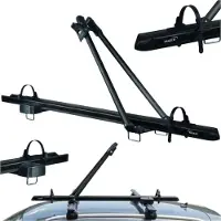 Hakr Dachgepäckträger-Fahrradhalterung SPEED ALU Aluminium schwarz + Schloss