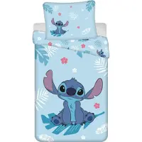 Disney Jerry Fabrics JERRY FABRICS Leinen inklusive Lilo und Stitch Blue Baumwolle, 140/200, 70/90 cm