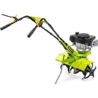Fieldmann Motoculteur essence FZK 6115-139BL, 2200 W (2,2 kW), 59 cm Arbeitsbreite, 6 Fräsmesser, Motor LONCIN 139 cm³, klappbares Transport-Rad, Stahl-Schutzsystem