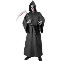 Widmann Sensemann Herrenkostüm Robe mit Kapuze, Gürtel