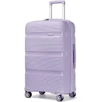Kono Großer Koffer Leicht Hartschalenkoffer Trolley mit TSA-Schloss – Lila, Größe XL