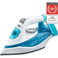 TZS First Austria - Dampfbügeleisen 2720 W - Keramiksohle - 32 Düsen, 30g/min Dampf - Vertikaldampf, Anti-Kalk & 300ml Wassertank - Blau