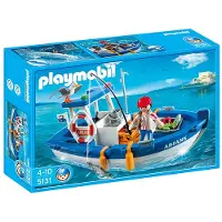 Playmobil Fisherman with Boat, Multi