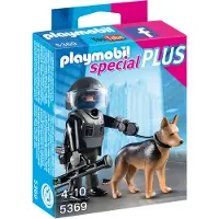 Playmobil SpecialPlus SEK-Polizist mit Hund, 4 Jahr(e), Mehrfarbig, Kunststoff