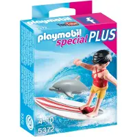 Playmobil SpecialPlus Surferin mit Delfin, 4 Jahr(e), Mehrfarbig, Kunststoff