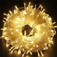 Jayseuw 200M 1000 LED Lichterkette 8 Lichtmodi Party Garten Strom Beleuchtung Innen Weihnachten Hochzeit Deko Warmweiß