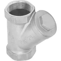Merkloos Sieb vom Typ Y, 1 1/2 Zoll - Edelstahl - Abnehmbares Filterelement - Einfache Installation - Wartungsfreundlich - Für Wasser/Öl/Gas - Filter