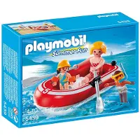 Playmobil Urlauber mit Schlauchboot, 4 Jahr(e), Mehrfarbig, Kunststoff
