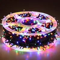 Jayseuw LED Lichterkette 100m 1000LED Lichterkette mit 8 modi Außenlichterkette für Innen Weihnachten Hochzeit Party Garten Deko Bunt
