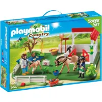 Playmobil Country SuperSet Koppel mit Pferdebox, 4 Jahr(e), Horse Paddock, Mehrfarbig, Kunststoff