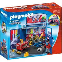 Playmobil City Action 6157, Aktion/Abenteuer, My Secret Motorcycle Workshop Play Box, 4 Jahr(e), Mehrfarbig, Kunststoff