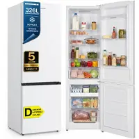 Heinner HCNF-HM326INVD Kühl-Gefrierkombination 326 L, Elektronische Steuerung, Wendetür, Weiß