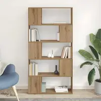 Merkloos Moderner TV-Schrank mit Stauraum in braunem Holz