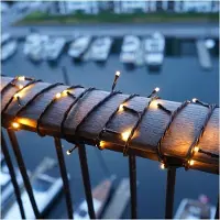 Sirius Home Top-Line Energy System Lichterkette Starter-Set 50 LED warmweiß außen 5 m schwarz