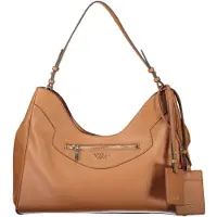 GUESS Trendige braune Damenschultertasche mit abnehmbarem Schlüsselanhänger