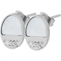 Adelia´s Paar Ohrstecker "Ohrringe – Ohrstecker aus Edelstahl mit Perlmutt" Ideal als Geschenk für besondere Anlässe