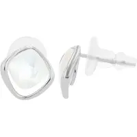 Adelia´s Paar Ohrstecker "Ohrringe – Ohrstecker aus 925 Silber mit Perlmutt" Zum Verschenken – ideal zum Muttertag
