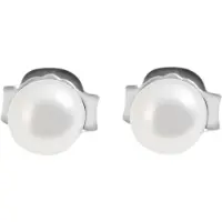 Adelia´s Paar Ohrstecker "Ohrringe – Ohrstecker aus 925 Silber mit Süßwasserperle" Perfekt zum Verschenken an besondere Menschen