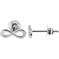 Adelia´s Paar Ohrstecker "Ohrringe – Ohrstecker Unendlichkeitszeichen aus 925 Silber" Ein stilvolles Geschenk für besondere Momente