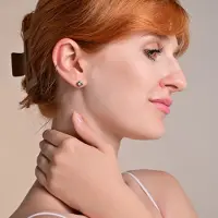 Adelia´s Paar Ohrstecker "Ohrringe – Ohrstecker aus Edelstahl mit Strass Steinchen" Ein Geschenk, das Freude macht