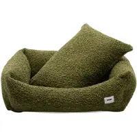 CAFIDE Snozy Hundebett Fleece Grün S, 56 x 50 x 18 cm